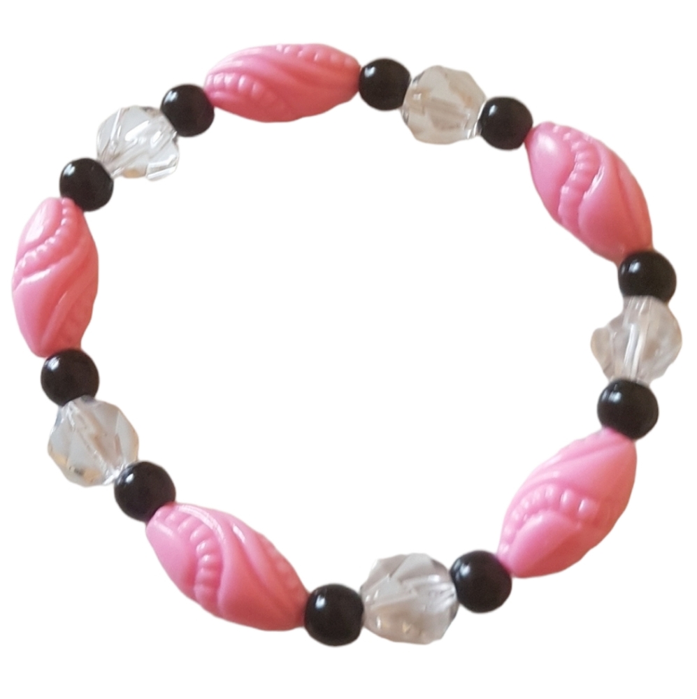 💗 Quartz & Onyx bracelet